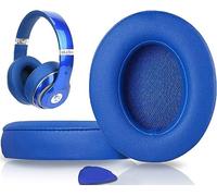 SoloWIT® Coussinets d'oreille, Oreillettes de Remplacement pour Beats Studio 3 et Studio 2 Casque Circum-aural, Cache-Oreilles Couverts en Cuir Protéine, Supression de Bruit Mousse à Mémoire
