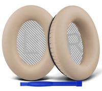 SoloWIT Coussinets pour Bose SoundLink AE2 - Beige | pour SoundLink Around-Ear II (Model BA2) Circum-Auriculaire Casque