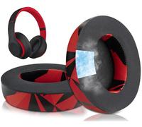 SoloWIT Gel de Refroidissement Mousse Coussin Coussinets pour Beats Studio 2 & Studio 3 Filaire et sans Fil Casque, Coussinets avec Mousse d'isolation Acoustique Haute densité