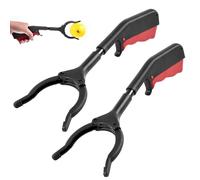 SOLPURE Pince de Ramassage Court, 2 Pièces Pinces à déchets Portables, Pinces à déchets multifonctionnelles, Outils de Ramassage, Pinces de préhension pour Enfants, Pinces à Poubelle