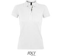SOLs 00575 | Polo Femme Portland - Couleur : Blanc/Gris (Solid) - Taille : XS