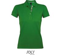 SOLs 00575 | Polo Femme Portland - Couleur : Vert Bourgeon/Gris (Solid) - Taille : XS