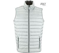 SOLs 01436 | Bodywarmer Lightweight Wave / Col haut pour homme - Couleur : Metal Grey - Taille : 3XL