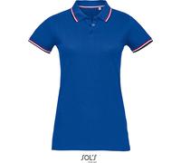 SOLs 02950 | Polo Femme Prestige Polo - 200 Piqué, 100% Coton - Couleur : Royal Blue - Taille : L