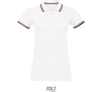 SOLs 02950 | Polo Femme Prestige Polo - 200 Piqué, 100% Coton - Couleur : White - Taille : L