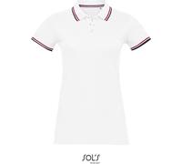 SOLs 02950 | Polo Femme Prestige Polo - 200 Piqué, 100% Coton - Couleur : White - Taille : M