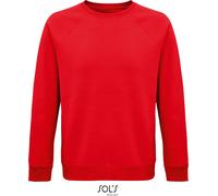 SOLs 03567 | Sweat homme, Space Sweatshirt unie - Couleur : Rouge - Taille : XS