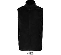 SOLs 03822 | Bodywarmer polaire zippé Factor unie - Farbe : Black - Größe : 5XL