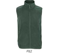 SOLs 03822 | Bodywarmer polaire zippé Factor unie - Farbe : Vert forêt - Größe : 5XL