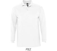 SOLs 11353 | Polo homme manches longues hiver II - Couleur : Blanc - Taille : L