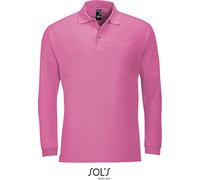 SOLs 11353 | Polo homme manches longues hiver II - Couleur : Flash Pink - Taille : M