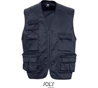 SOLs 43630 | Reporter Jacket Wild Gilet - Couleur : Navy - Taille : L