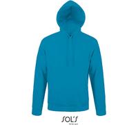 SOLs 47101 | Sweat-shirt à capuche unie Snake / Sweat-shirt à capuche Intérieur gratté - Couleur : Ash (Heather) - Taille : L