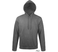 SOLs 47101 | Sweat-shirt à capuche unie Snake / Sweat-shirt à capuche Intérieur gratté - Couleur : Charcoal Melange - Taille : M