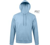 SOLs 47101 | Sweat-shirt à capuche unie Snake / Sweat-shirt à capuche Intérieur gratté - Couleur : Sky Blue - Taille : S