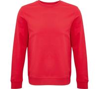 SOLS - "Comet" Sweat-shirt en coton issu de l'agriculture biologique pour homme/femme unie PC4315 (L) (Rouge)