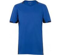 SOLS Contraste Enfants Classico T-shirt de football à manches courtes PC2790 (6 ans (116)) (Bleu royal/bleu marine français)