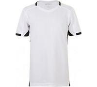 SOLS Enfants Classico Contraste Manches Courtes Football T-Shirt PC2790 (10 ans (140)) (Blanc/Noir)