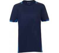 SOLS Enfants Classico Contraste Manches Courtes Football T-Shirt PC2790 (6 ans (116)) (Bleu marine français/bleu royal)