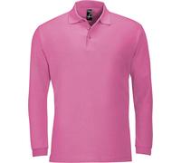 SOLS Herren Winter II Pique Langarm-Shirt / Polo-Shirt, Langarm PC329 (XL) (Flash Pink)
