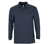 SOLS Homme Polo Piqué En Coton À Manches Longues Uni - Sans Logo S-3XL