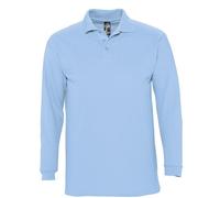 SOLS Homme Polo Piqué En Coton À Manches Longues Uni - Sans Logo S-3XL