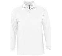 SOLS Homme Polo Piqué En Coton À Manches Longues Uni - Sans Logo S-3XL
