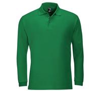 Sol's Polo Homme Piqué en Coton Manches Longues Uni Sans Logo S-3XL