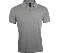 SOLs Hommes Prime Pique Polo, manches courtes PC493 (4XL) (Gris chiné)