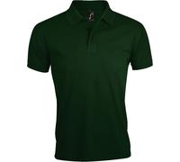 SOLs Hommes Prime Pique Polo, manches courtes PC493 (S) (Vert bouteille)