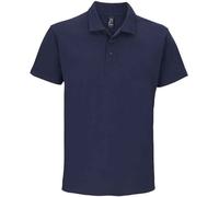SOLS Hommes Summer II Pique Polo, manches courtes PC318 (L) (bleu foncé)