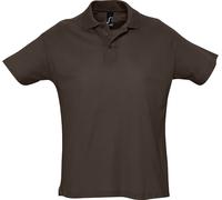 SOLS Hommes Summer II Pique Polo, manches courtes PC318 (M) (chocolat)