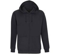 SOLS - Hoodie "Carter" avec fermeture éclair sur toute la longueur pour homme/femme unie PC5894 (XL) (Noir)