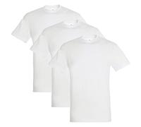 Sols Lot de 3 t-shirts à manches courtes en coton pour homme, blanc, M