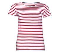 SOLS Miles - T-shirt rayé à manches courtes - Femme (PC2585)