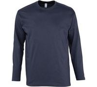 SOLS Monarch - T-shirt à manches longues - Homme (4XL) (Bleu marine) - UTPC313 Bleu Marine, Bleu marine G