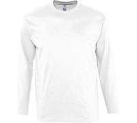 SOLS Monarch - T-shirt à manches longues - Homme (L) (Blanc) - UTPC313 Blanc, Blanc G