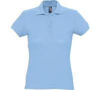 SOLS Passion Polo pour femme, manches courtes PC317 (XL) (Bleu ciel)