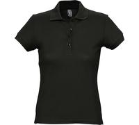 SOLS Passion Polo pour femme, manches courtes PC317 (XL) (Noir)