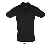 SOL'S Perfect - Polo Manches Courtes Homme - Confortable en matière Coton piqué - Noir - L