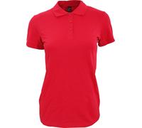 SOLS Polo Damen Perfect Kurzarm PC282 (XL) (Rot)