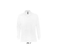 SOL'S - Polo Homme Manches Longues - Star - Blanc M