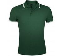 SOLS - Polo manches courtes PASADENA - Homme (2XL) (Vert forêt/blanc) - UTPC2431 Vert Forêt/blanc G
