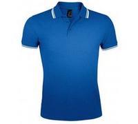SOLS - Polo manches courtes PASADENA - Homme (M) (Bleu roi/blanc) - UTPC2431 Bleu Roi/blanc