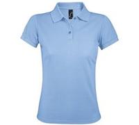SOLS - Polo manches courtes PRIME - Femme (L) (Bleu ciel) - UTPC494 Bleu Ciel, Bleu ciel G