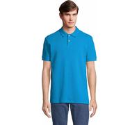SOLS - Polo "Pacific" double couture homme/femme unisexe PC7631 (L) (Aquablau)
