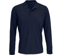 SOLS - Polo "Prime" pour homme/femme unie manches longues PC5205 (XS) (Bleu foncé)