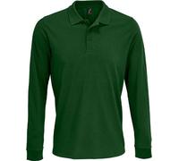 SOLS - Polo "Prime" pour homme/femme unie manches longues PC5205 (XS) (Vert bouteille)