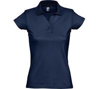 SOLS Prescott - Polo 100% coton à manches courtes - Femme (L) (Bleu marine) - UTPC327 Bleu Marine, Bleu marine G