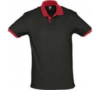 SOLS Prince - Polo à manches courtes - Homme (XS) (Noir/Rouge) - UTPC323 Noir/Rouge